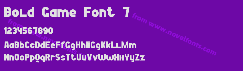 Bold Game Font 7Preview