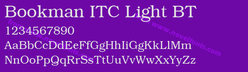 Bookman ITC Light BTPreview