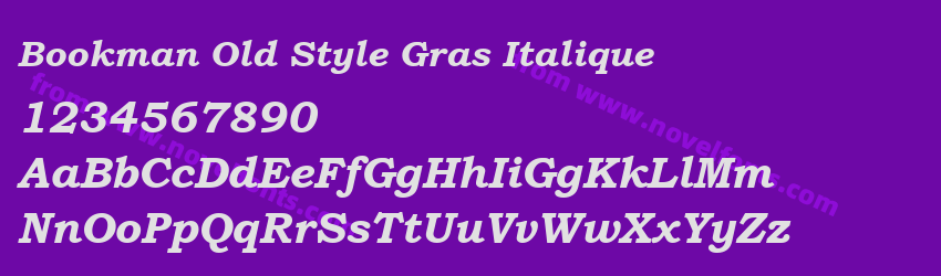 Bookman Old Style Gras ItaliquePreview