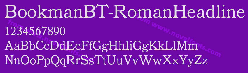 BookmanBT-RomanHeadlinePreview