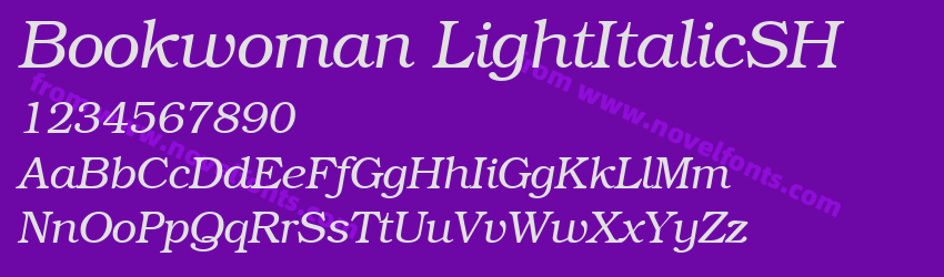 Bookwoman LightItalicSHPreview