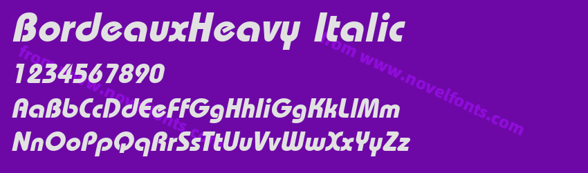 BordeauxHeavy ItalicPreview