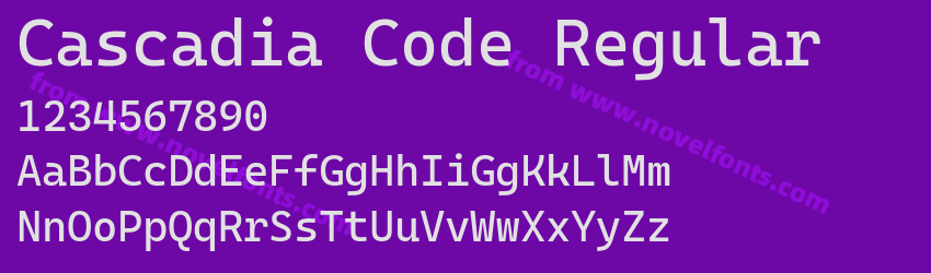 Cascadia Code RegularPreview