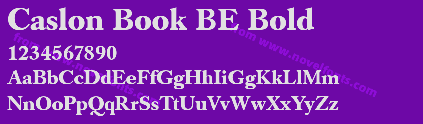 Caslon Book BE BoldPreview