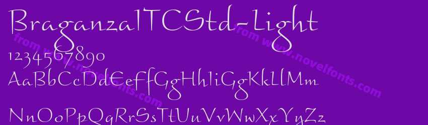 BraganzaITCStd-LightPreview