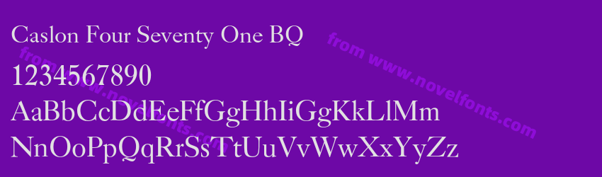 Caslon Four Seventy One BQPreview