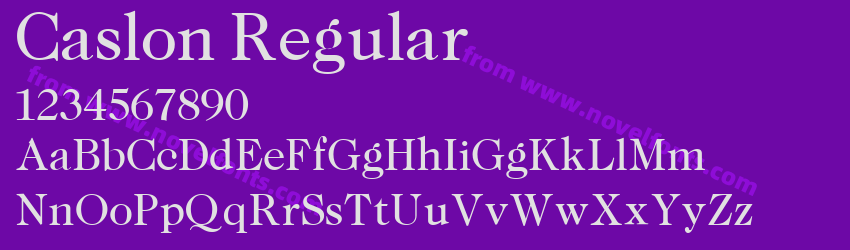 Caslon RegularPreview