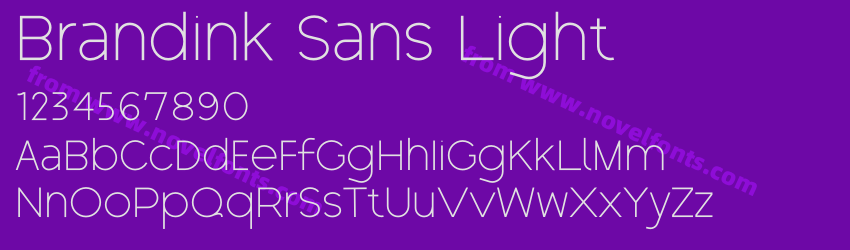 Brandink Sans LightPreview