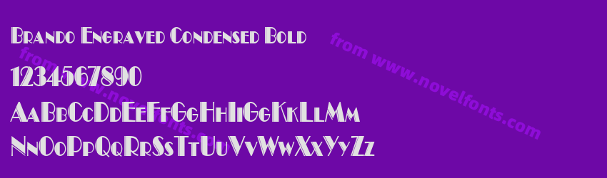 Brando Engraved Condensed BoldPreview