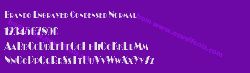 Brando Engraved Condensed NormalPreview