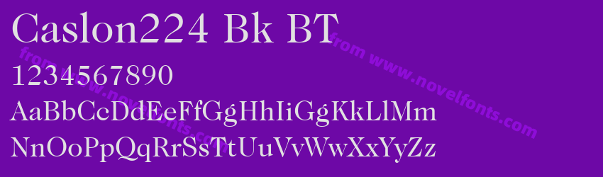 Caslon224 Bk BTPreview