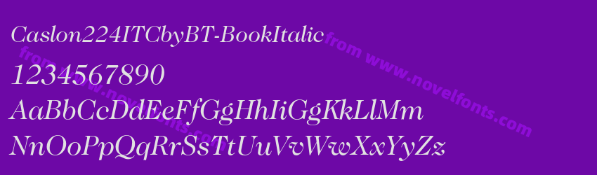 Caslon224ITCbyBT-BookItalicPreview