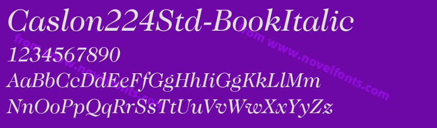 Caslon224Std-BookItalicPreview