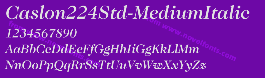 Caslon224Std-MediumItalicPreview