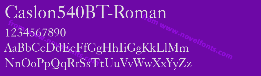 Caslon540BT-RomanPreview