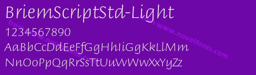 BriemScriptStd-LightPreview