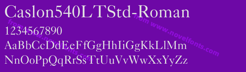 Caslon540LTStd-RomanPreview