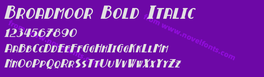 Broadmoor Bold ItalicPreview