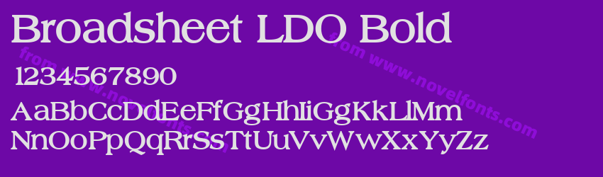 Broadsheet LDO BoldPreview