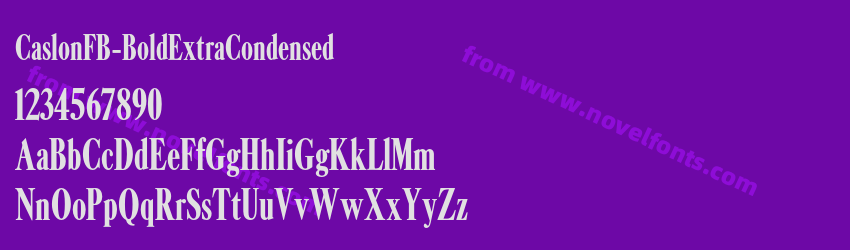 CaslonFB-BoldExtraCondensedPreview