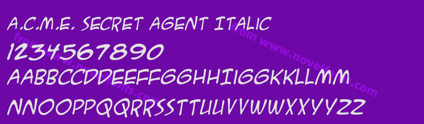 A.C.M.E. Secret Agent ItalicPreview