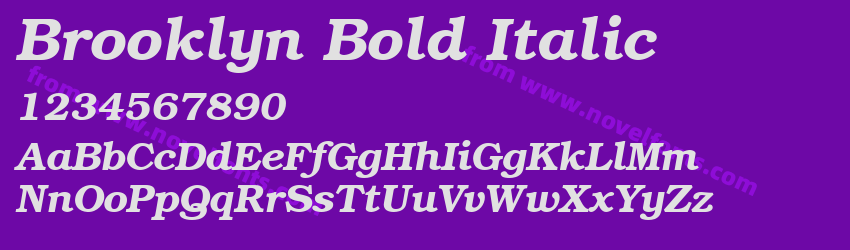 Brooklyn Bold ItalicPreview