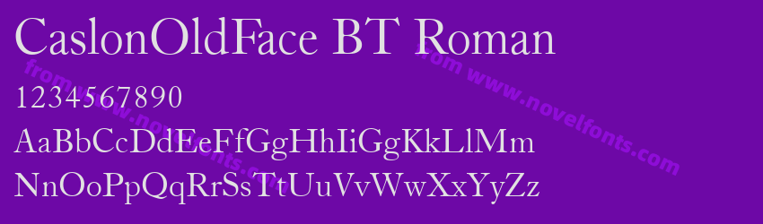 CaslonOldFace BT RomanPreview