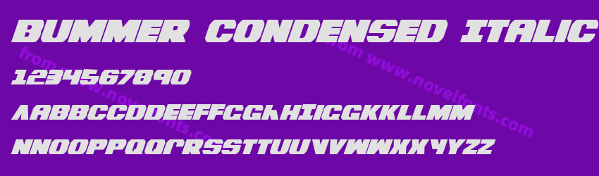 Bummer Condensed ItalicPreview