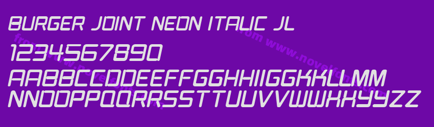 Burger Joint Neon Italic JLPreview