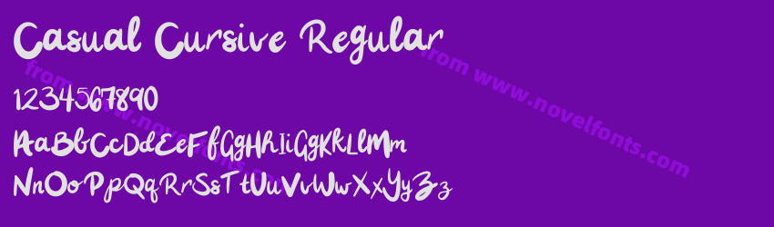 Casual Cursive RegularPreview