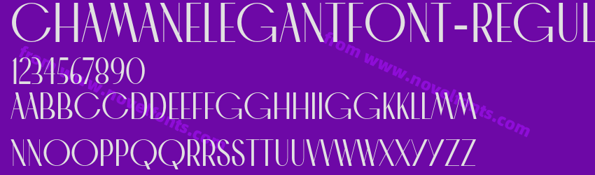 CHAMANELEGANTFONT-RegularPreview