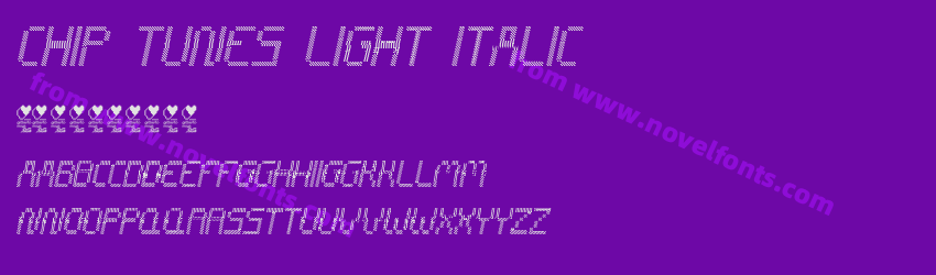 CHIP TUNES Light ItalicPreview