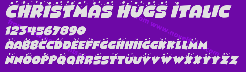 CHRISTMAS HUGS ItalicPreview