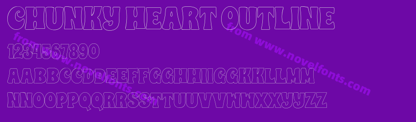 CHUNKY HEART OUTLINEPreview