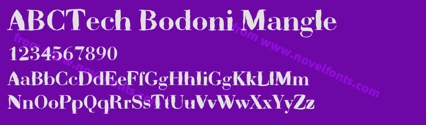 ABCTech Bodoni ManglePreview