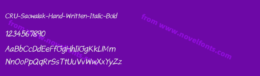 CRU-Saowalak-Hand-Written-Italic-BoldPreview