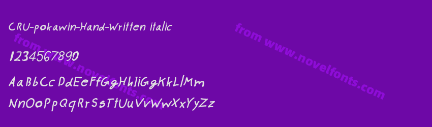 CRU-pokawin-Hand-Written italicPreview