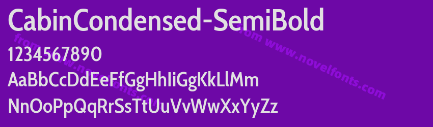 CabinCondensed-SemiBoldPreview