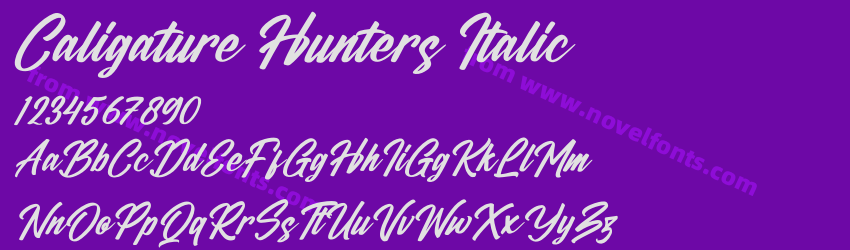 Caligature Hunters ItalicPreview