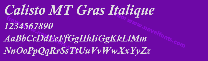 Calisto MT Gras ItaliquePreview