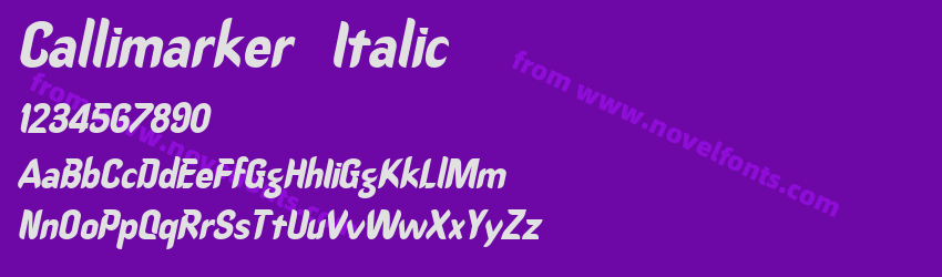 Callimarker  ItalicPreview