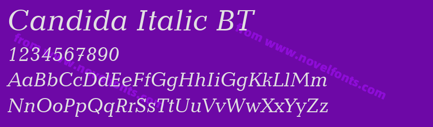 Candida Italic BTPreview