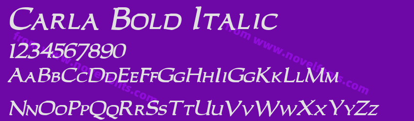 Carla Bold ItalicPreview