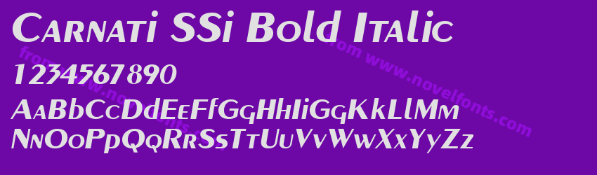 Carnati SSi Bold ItalicPreview