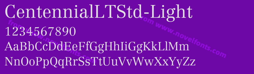 CentennialLTStd-LightPreview