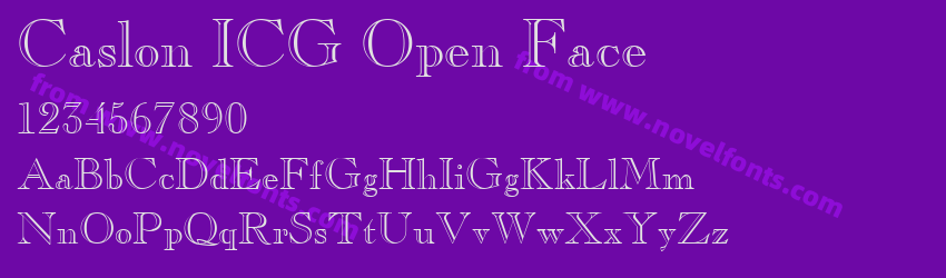 Caslon ICG Open FacePreview