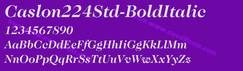 Caslon224Std-BoldItalicPreview