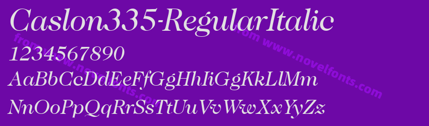 Caslon335-RegularItalicPreview