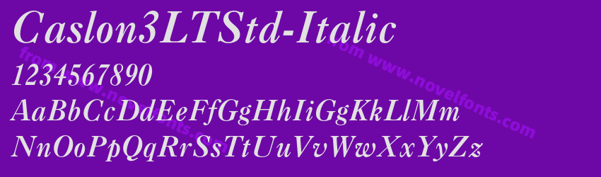 Caslon3LTStd-ItalicPreview