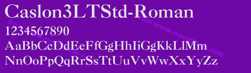 Caslon3LTStd-RomanPreview